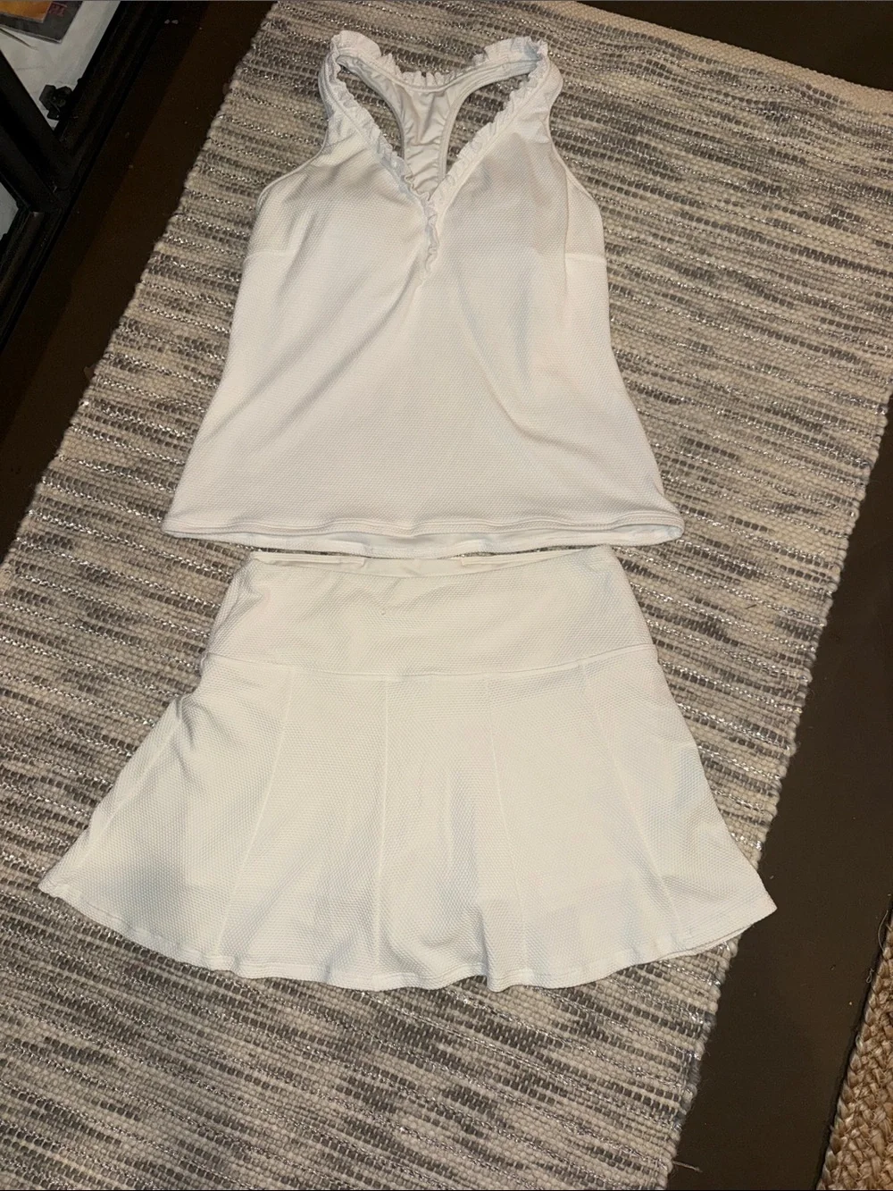 Beach House White Skater Skirt Tankini